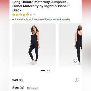 BRAND NEW W TAGS! Isabel Maternity by Ingrid & Isabel Black Maternity Jumpsuit